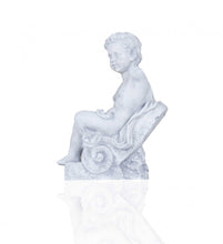 Load image into Gallery viewer, Vintage Look Boy Sitting Statue - Off White
