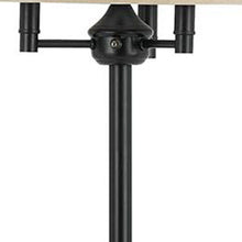 Load image into Gallery viewer, 62" Four Light Traditional Shaped Floor Lamp With Beige Square Shade - Bronze
