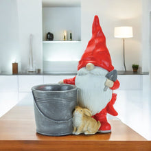 Load image into Gallery viewer, Poly Standing Gnome Tabletop Sculpture (Set of 2) - Red
