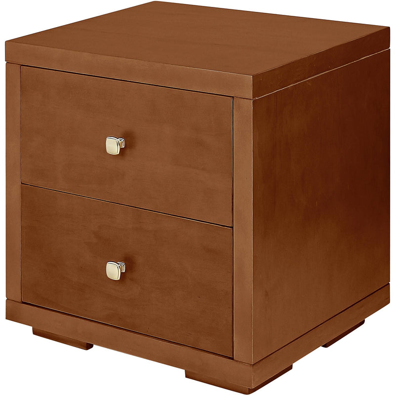 Two Drawer Nightstand - Walnut