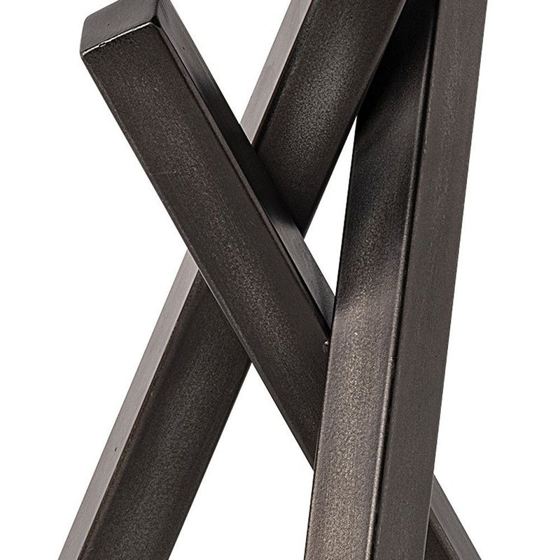 Abstract Geometric Tabletop Sculpture - Gun / Gray