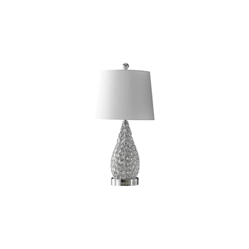 Gourd Table Lamps With Empire Shades (Set of 2) - Clear