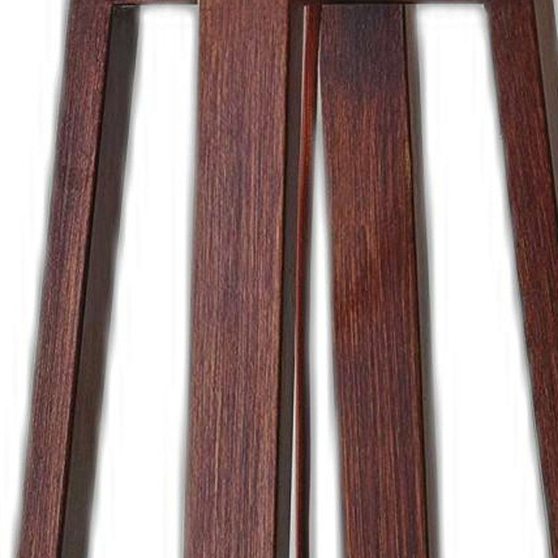 Linen Fabric Shade Table Lamp - Walnut Wood Finish