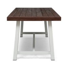 Load image into Gallery viewer, Equilibrium - Outdoor Dining Table With Wooden Frame And Slat Top
