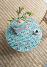 Load image into Gallery viewer, Unique Capiz Coffee Table &amp; Pedestal Base
