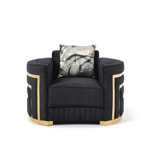 Load image into Gallery viewer, Soledad - Chair Upholstered With Hued Accents - Black
