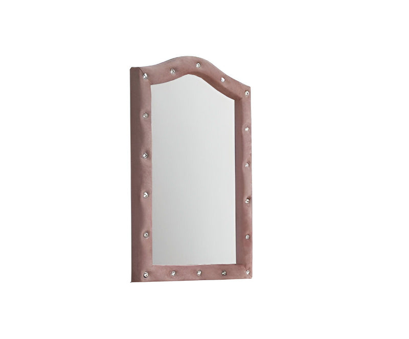 30" Abstract Framed Mounted Dresser Mirror - Pink