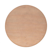 Load image into Gallery viewer, Minimalist Round Coffee Table With Shelf Storage - Natural
