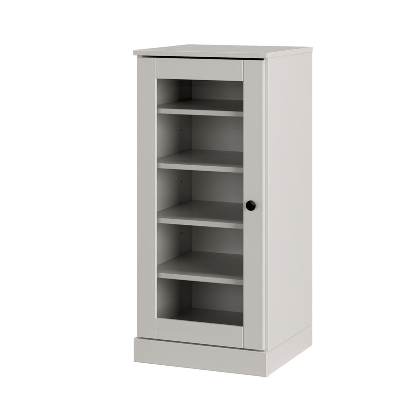 Ten Pair Solid Woodshoe Storage Cabinet (752257) - Off White