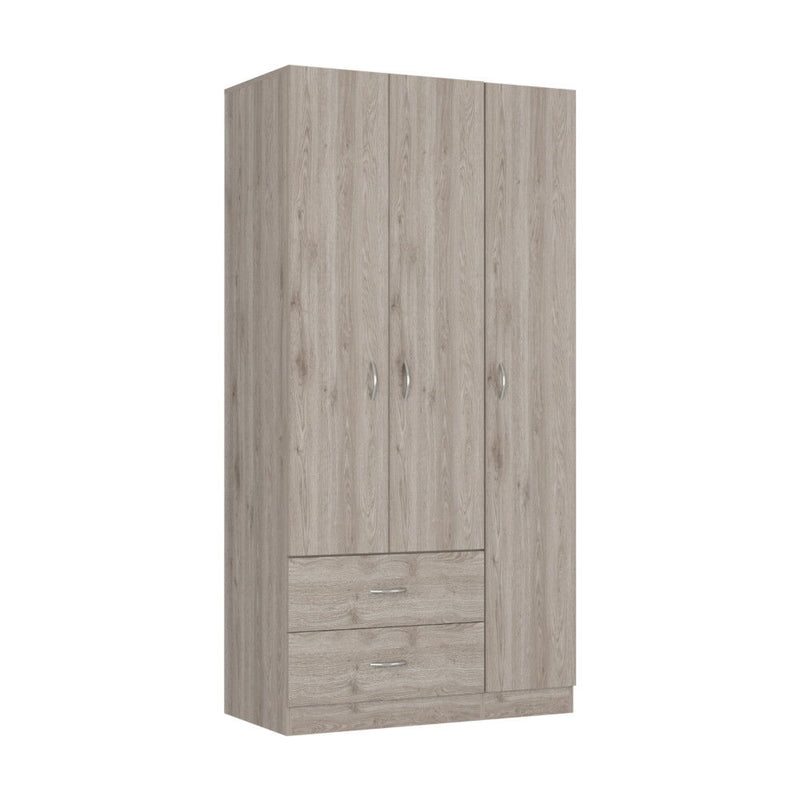 2 Drawer Combo Dresser - Light Gray