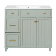 Load image into Gallery viewer, Bathroom Vanity With Sink, Soft Close Doors, Adjustable Shelves
