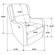 Load image into Gallery viewer, Cortland - Upholstered English Arm Recliner Chair Comfort Enhancing Lounge Chair - Ivory
