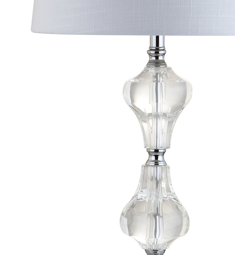 26" Urn Table Lamp With Empire Shade - Clear