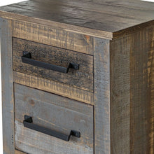 Load image into Gallery viewer, 19.8" x 16.3" x 26.5" Two Drawer Nightstand - Brown

