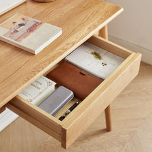 Load image into Gallery viewer, Computer Study, Work Desk Dressing Table Slim With Drawer - Oak Natural
