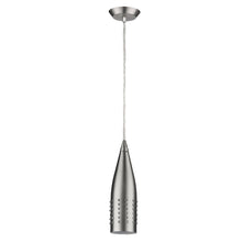Load image into Gallery viewer, Narrow Hanging Light With Glass Studs - Silver
