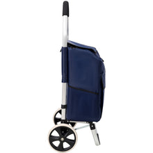 Load image into Gallery viewer, Foldable Shopping Trolley With Wheels And Waterproof Bag - Blue
