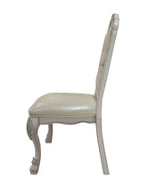 Load image into Gallery viewer, Tufted Upholstered Faux Leather Dining Side Chairs (Set of 2) - White
