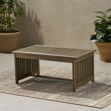 Load image into Gallery viewer, Acacia Wood Rectangular Patio Coffee Table For Outside
