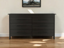 Load image into Gallery viewer, 59" Six Drawer Double Dresser - Black
