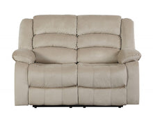 Load image into Gallery viewer, Microfiber Manual Reclining Loveseat - Beige
