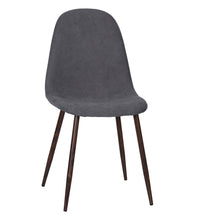 Load image into Gallery viewer, Fabric Steel Dining Side Chairs (Set of 4) - Gray / Brown
