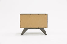 Load image into Gallery viewer, Modern Nightstand With Two Drawers - Gray Wash
