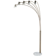 Load image into Gallery viewer, Dull Metal Floor Lamp With Five Adjustable Swing Arms - Gold
