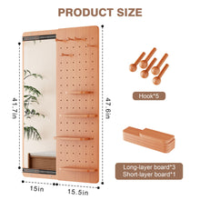 Load image into Gallery viewer, Wall Mounted Full Length Mirror With Shelf And Hook
