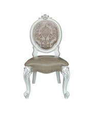 Load image into Gallery viewer, Upholstered Faux Leather Solid Wood King Louis Back Dining Side Chairs (Set of 2) - Gray
