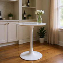 Load image into Gallery viewer, Rounded Fiberglass And Metal Bar Table - White
