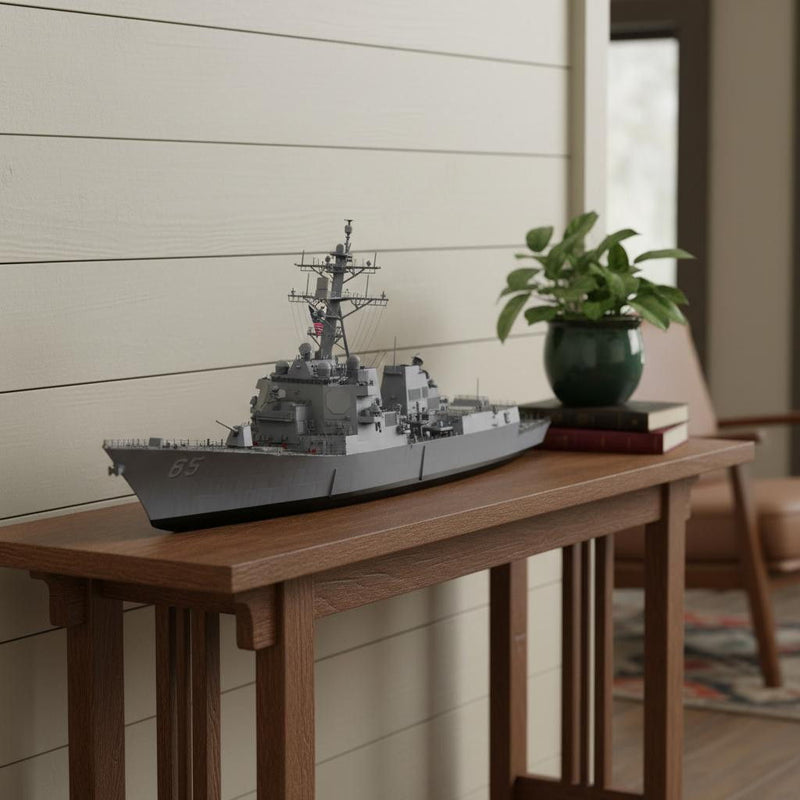Hand Painted Model Boat (624319) - Gray