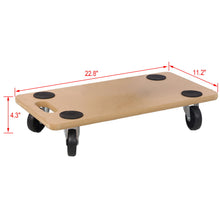 Load image into Gallery viewer, Furniture Moving Dolly, Heavy Duty Wood Rolling Mover With Wheels For Piano Couch Fridge Heavy Items, Securely Holds 500 Lbs (Set of 4) - Natural
