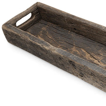 Load image into Gallery viewer, 24" Wood Indoor Outdoor Tray With Handles - Brown
