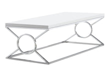 Load image into Gallery viewer, Iron Coffee Table - White And Silver
