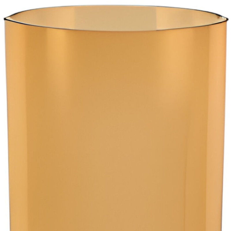 Cylinder Free Table Vase - Amber / Clear
