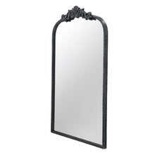 Load image into Gallery viewer, 36" Arch Iron Framed Accent Mirror - Black
