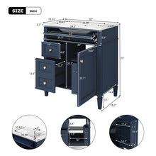 Load image into Gallery viewer, Bathroom Vanity With Top Sink, Storage Cabinet With 2 Drawers, Tip Out Drawer
