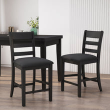 Load image into Gallery viewer, Farmhouse Upholstered Wood Counter Stools
