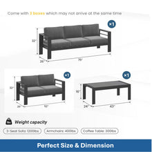 Load image into Gallery viewer, Outdoor Patio Set, All-Weather With Thick Cushions
