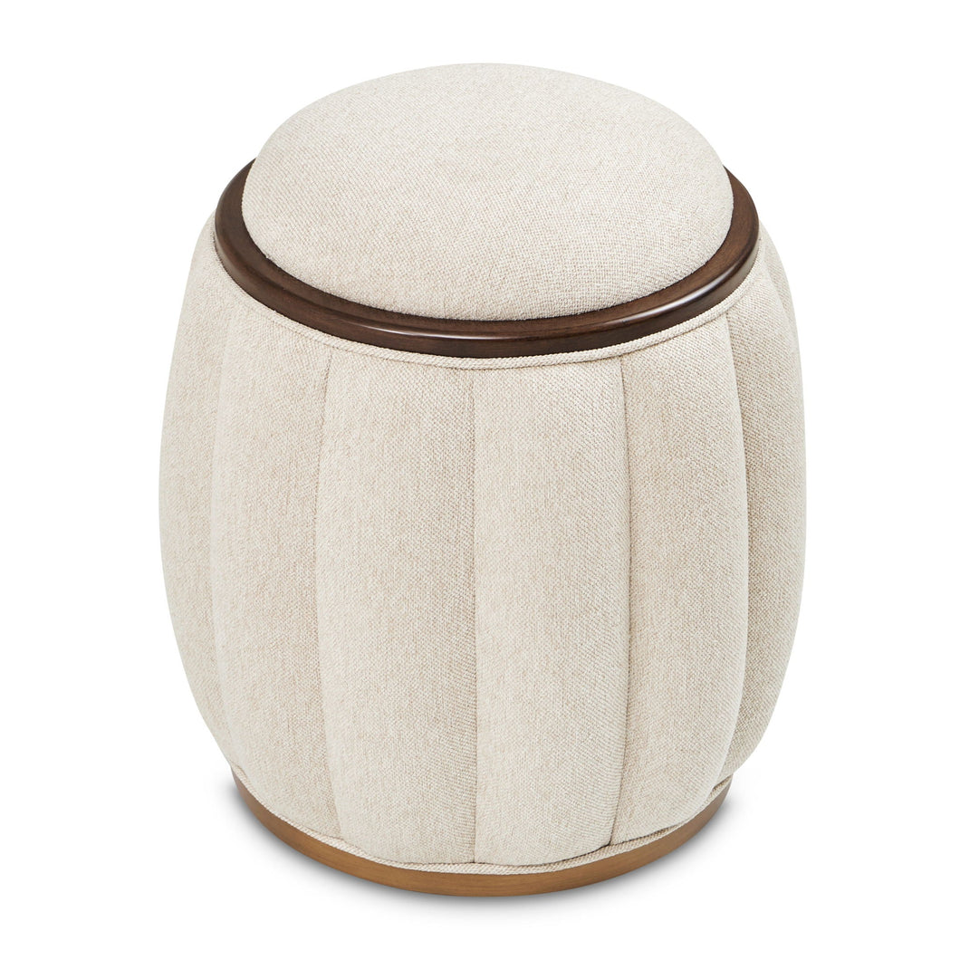 Camellia Field - Round Bench - Beige