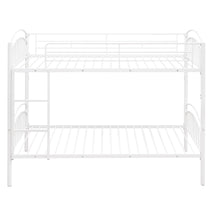 Load image into Gallery viewer, Twin Over Twin Metal Bunk Bed,Divided into Two Beds(White){OLD SKU:MF280424AAK}
