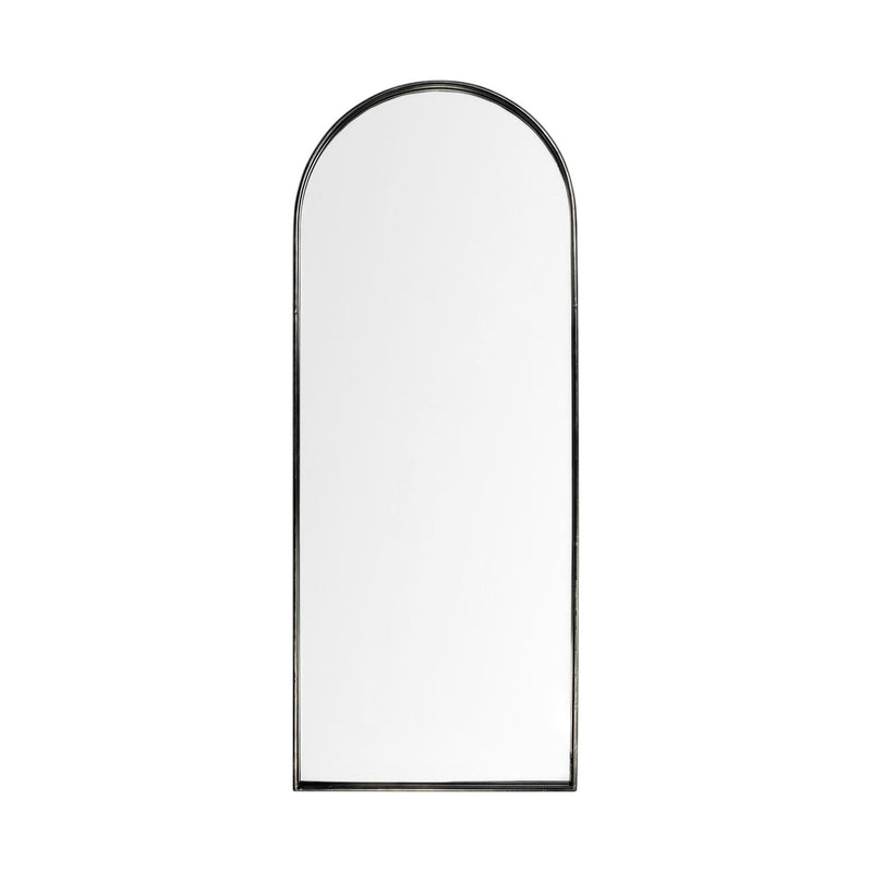 Arch Full Length Hanging Metal Mirror - Black