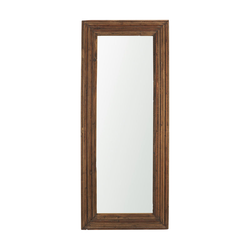 Solid Wood Framed Accent Mirror (729176) - Brown