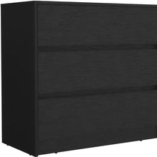 Load image into Gallery viewer, Wood Three Drawer Dresser - Black
