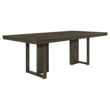 Load image into Gallery viewer, Glenmoor - Rectangular Dining Table With Geometric Double Pedestal Base - Dark Gray
