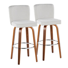 Load image into Gallery viewer, Henry - Contemporary Fixed Height Barstool With Swivel With Round Footrest (Set of 2)
