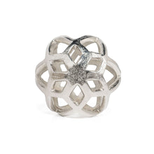 Load image into Gallery viewer, Geo Orb Tabletop Sculpture - Silver
