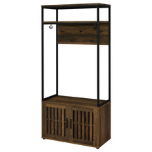Load image into Gallery viewer, Flora - 2 Door Coat Rack Hall Tree Storage Bench And Multi Functional Storage - Natural

