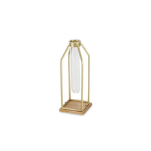 Load image into Gallery viewer, Test Tube Table Vase - Gold / Gold / Natural
